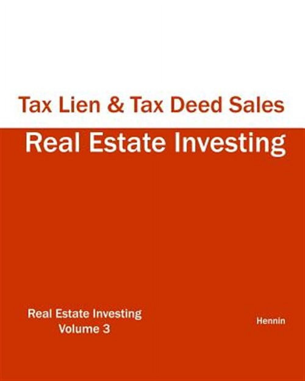 Real Estate Investing - Tax Lien & Tax Deed Sales - Walmart Business ...
