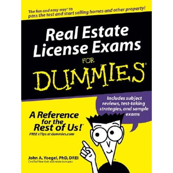 Pre-Owned Real Estate License Exams for Dummies (Paperback) by John A Yoegel