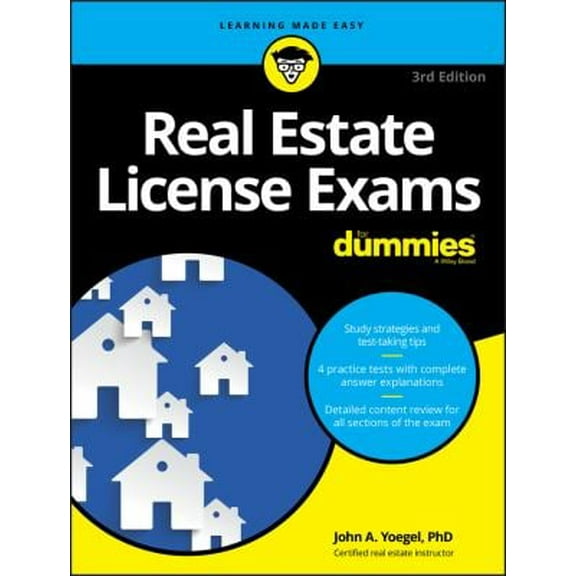 Pre-Owned Real Estate License Exams for Dummies with Online Practice Tests (Paperback) 1119370655 9781119370659