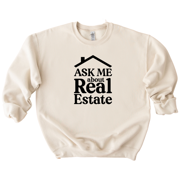 ATLASTEES Real Estate Sweater, Realtor Sweatshirt, Unisex Sand Sweatshirt