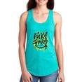 thumbnail image 1 of Real Face Smile Grunge Racerback Tank Women -Image by Shutterstock, Female XX-Large, 1 of 4