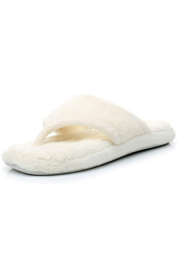 Women's Flip Flops Slippers - All-Season Memory Foam Spa Thong Non-Slip House Slippers for Women