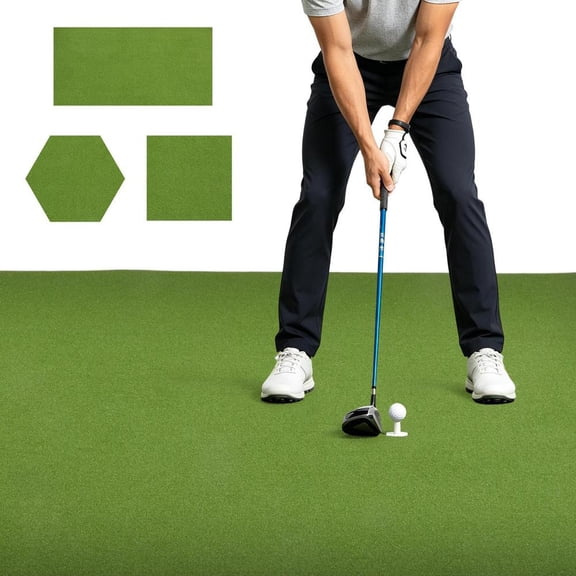 Real Feel Golf Mats Elite 6'x10' Heavy Duty Commercial Practice Mat. Golf Mat Simulator,Indoor/Outdoor