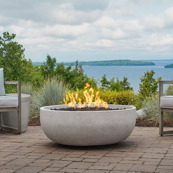Real Flame 300Ng Willows 38 In. Wide 85,000 BTU Natural Gas Fire Pit - Fog