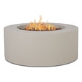 thumbnail image 1 of Real Flame Aegean 36" Round Steel Propane or Natural Gas Fire Pit Table in Light Sand, 1 of 11