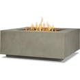 thumbnail image 1 of Real Flame Aegean 36" Square Steel Propane or Natural Gas Fire Pit Table in Mist Gray, 1 of 9