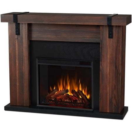 Real Flame Aspen 49" Electric Fireplace in Chestnut Barnwood