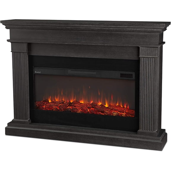 Real Flame Beau 59" Landscape Electric Fireplace in Gray