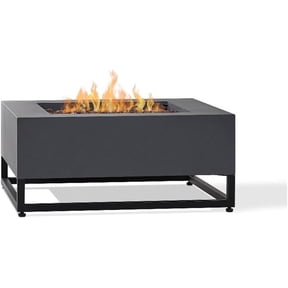 Real Flame Blake Metal Propane Fire Table with Conversion Kit in Slate Gray