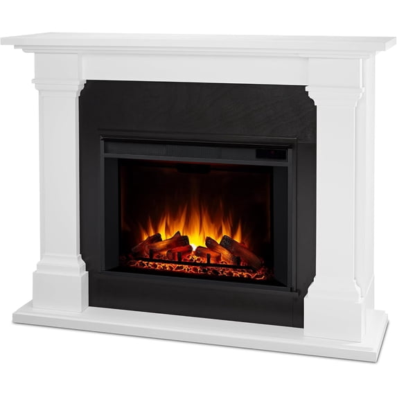 Real Flame Callaway 63" Grand Electric Fireplace in White