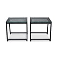 thumbnail image 1 of Real Flame Calvin Outdoor End Tables in Black Aluminum Frame - Set of 2, 1 of 4