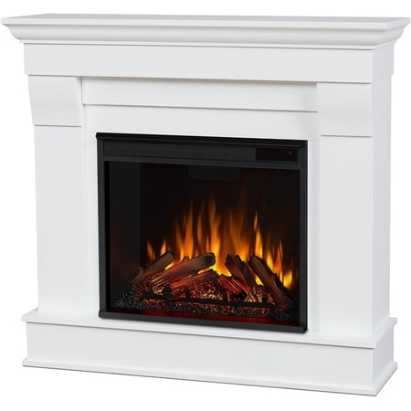 Real Flame Chateau Electric Fireplace in White