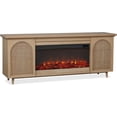 thumbnail image 1 of Real Flame Dahlia 76" Landscape Electric Fireplace TV Stand in White Oak, 1 of 9