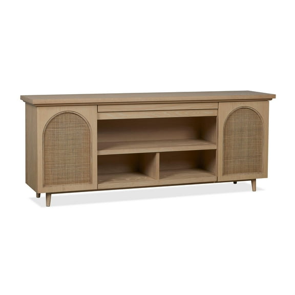 Real Flame Dahlia 76" TV Stand in White Oak