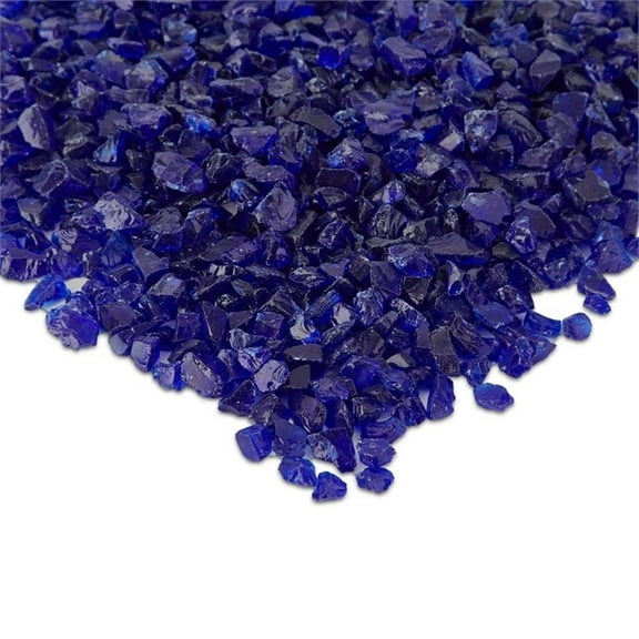 Real Flame Fire Glass in Cobalt Blue