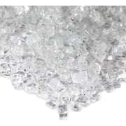 Real Flame Fire Glass in Ice Clear