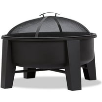 Real Flame Forsyth Wood-Burning Iron Fire Pit in Black