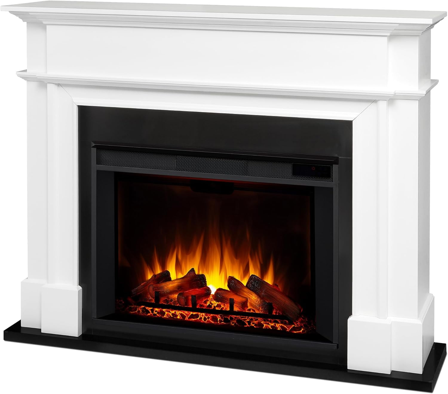 Real Flame Harlan 55" Grand Electric Fireplace in White