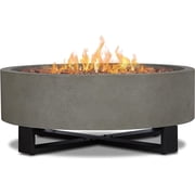 Real Flame Idledale Propane Fire Bowl for Outdoors in Glacier Gray