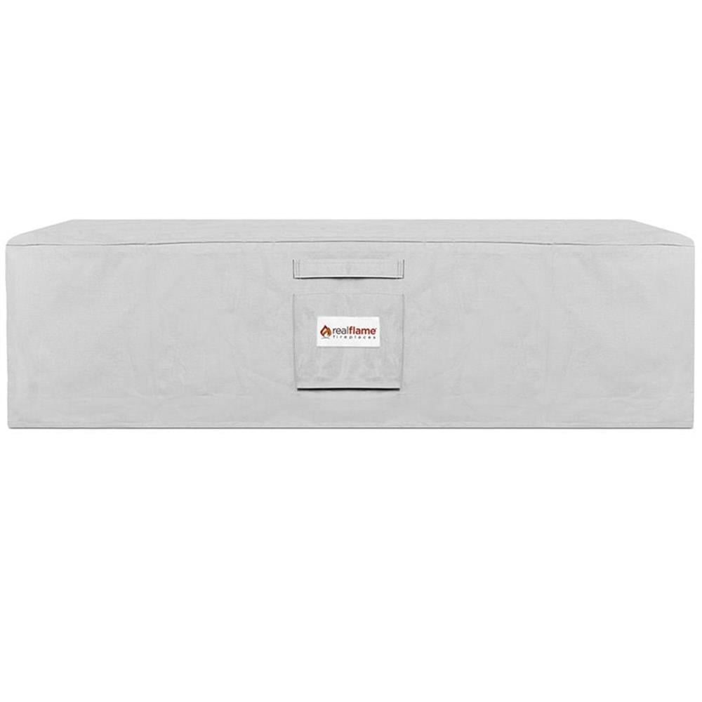 Light Gray Polyester Fire Pit Protective Cover