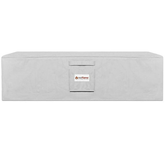 Real Flame Lanesboro 49" Fire Pit Protective Cover in Light Gray