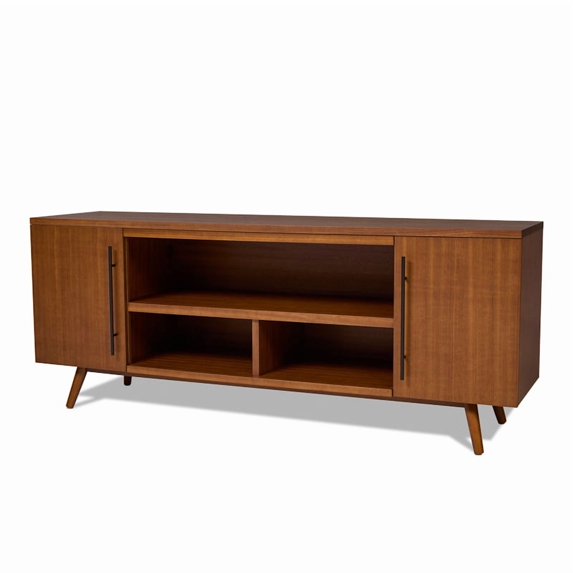 Real Flame Morris 72" TV Stand in Vintage Black Maple
