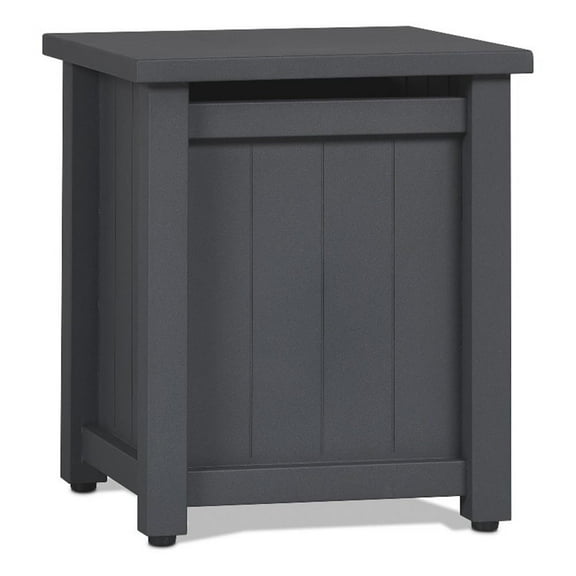 Real Flame Ortun Modern Metal/Plastic Propane Tank Cover in Gray