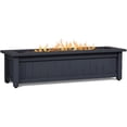 thumbnail image 1 of Real Flame Ortun 50" Rectangle Steel Propane Fire Pit Table in Gray, 1 of 8