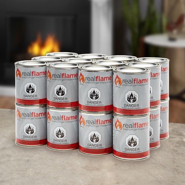 Real Flame Premium Gel Fuel - Fire Pit & Fireplace Fluid, 13 Oz
