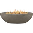 thumbnail image 1 of Real Flame Riverside 58" Oval Concrete Propane Fire Pit in Glacier Gray, 1 of 6
