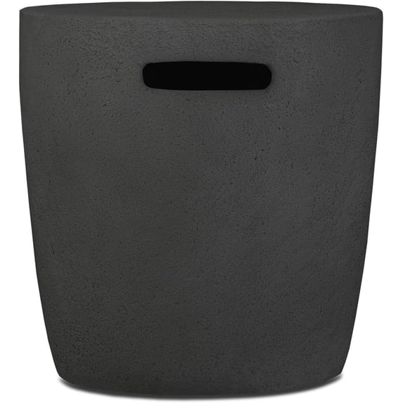 Real Flame Riverside Propane Round Tank Cover, Conceals a 20lb Tank - Lightweight, Weather, Sun & Rust Resistant