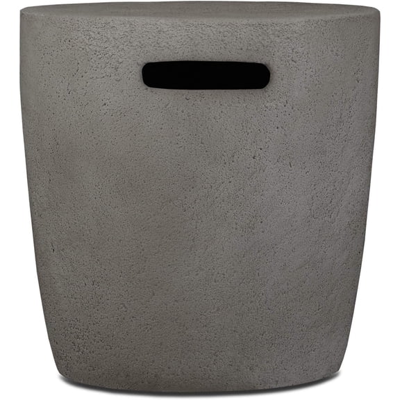 Real Flame Riverside Propane Round Tank Cover, Conceals a 20lb Tank - Lightweight, Weather, Sun & Rust Resistant