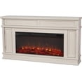 thumbnail image 1 of Real Flame Torrey 60" Landscape Electric Fireplace TV Stand in Bone White, 1 of 9