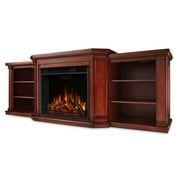 Real Flame Valmont Entertainment Center Electric Fireplace Dark Mahogany