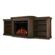 Real Flame Valmont Entertainment Electric Fireplace in Chestnut Oak