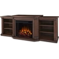 thumbnail image 1 of Real Flame Valmont 74" Electric Fireplace TV Stand in Chestnut Oak, 1 of 8