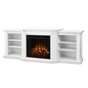 Real Flame Valmont Entertainment Center Electric Fireplace Dark Mahogany