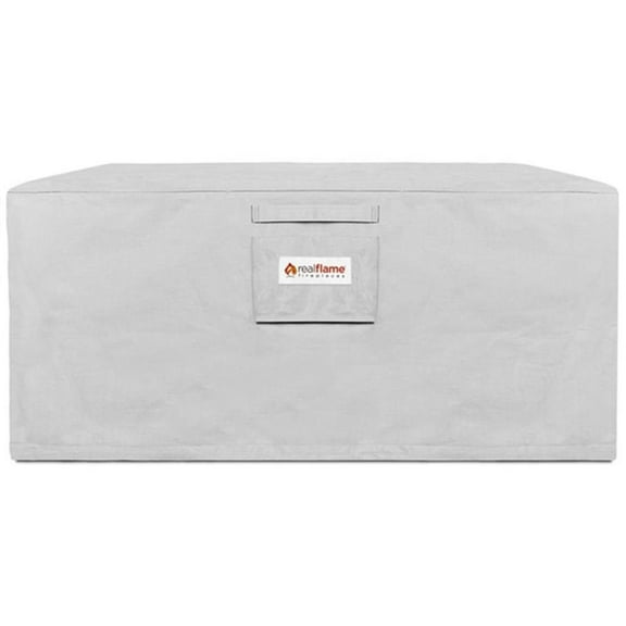 Real Flame Ventura 51" Fire Pit Protective Cover in Light Gray