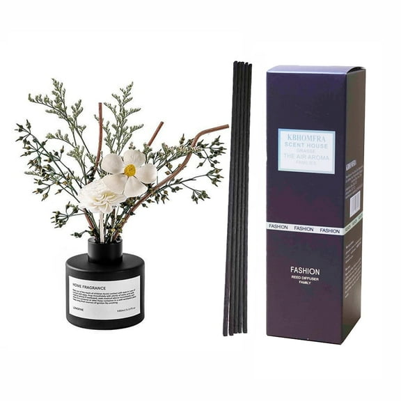 KBHOMFRA Christmas Reed Diffuser 3.38fl.oz Jasmine Scent Home Fragrance Essential Oil