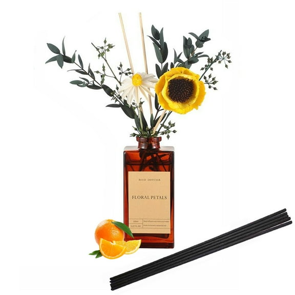 KBHOMFRA Reed Diffuser 5.07fl.oz Basil Citrus Scent Home Fragrance Essential Oil Stick Diffuser
