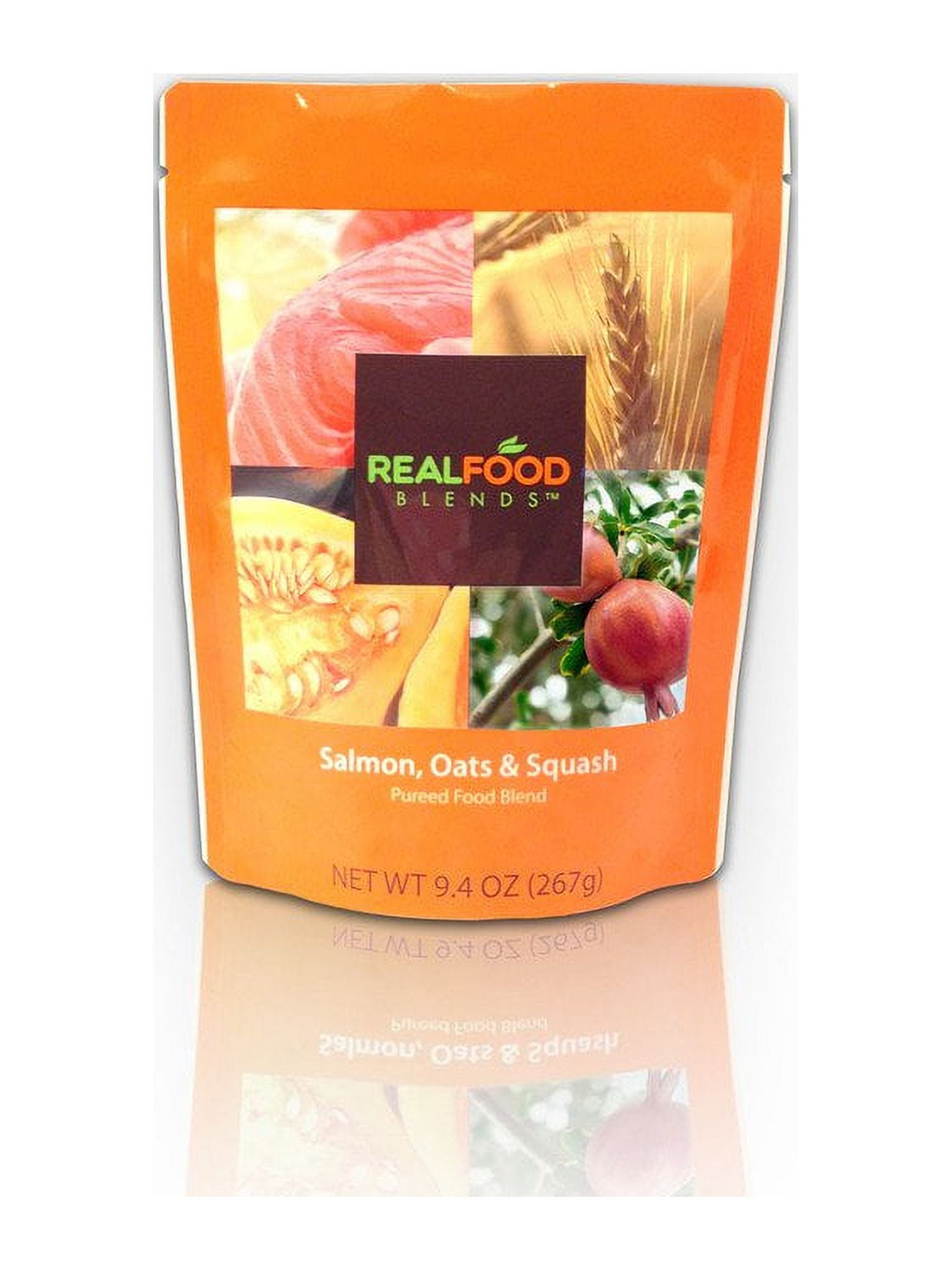 Real Food Blends Tube Feeding Formula 9.4 oz. Pouch Ready to Use Salmon
