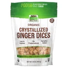 Real Food Crystallized Ginger Dices, 16 oz (454 g), Preservative-Free