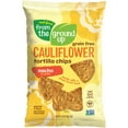 thumbnail image 1 of Real Food From The Ground Up Grain-Free Cauliflower Nacho Tortilla Chips, 4.5 oz Bag, 1 of 7