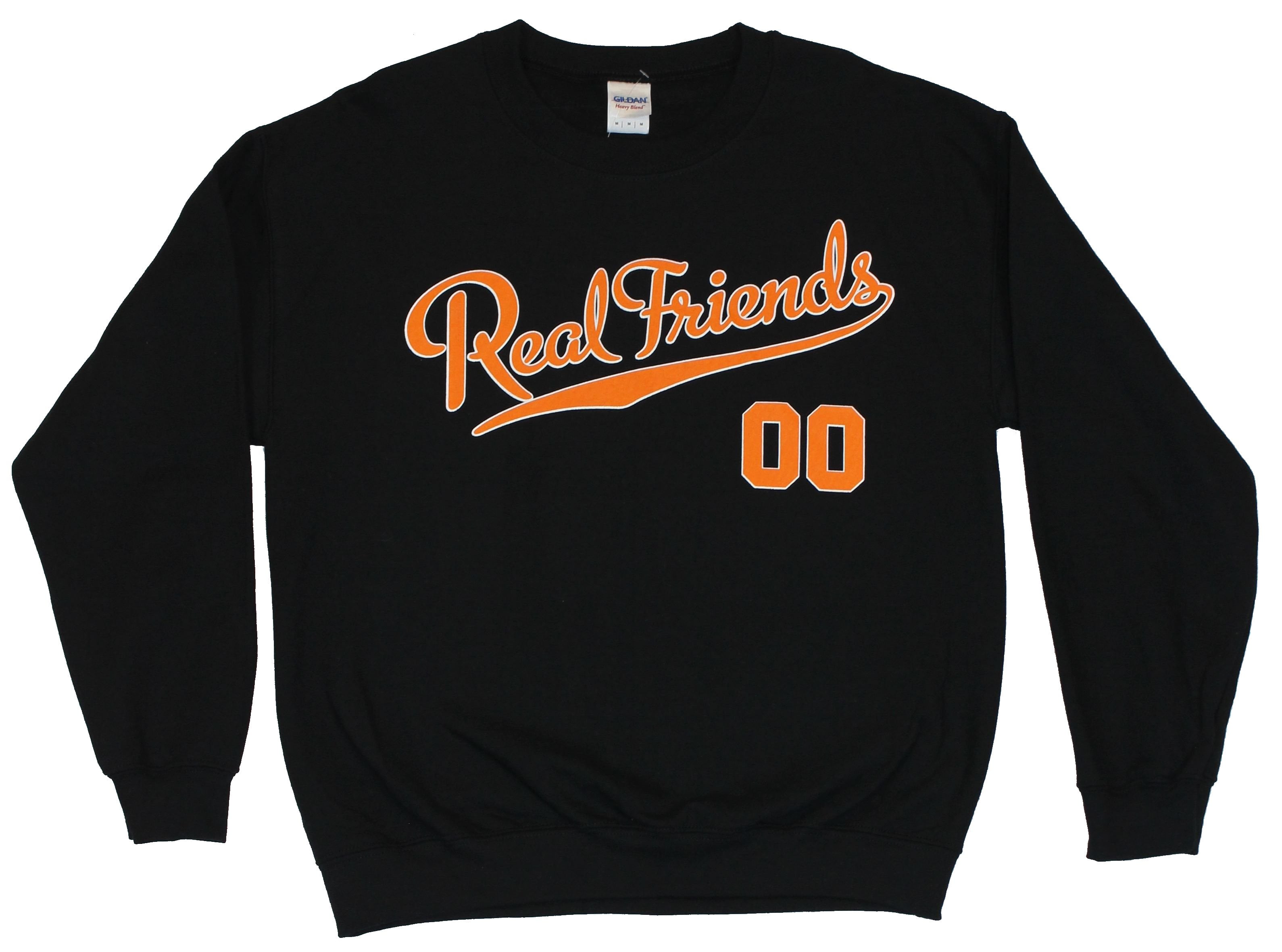 Real Friends Crewneck Sweatshirt Varsity Style Never Grow up 00 Image 2X Large Walmart
