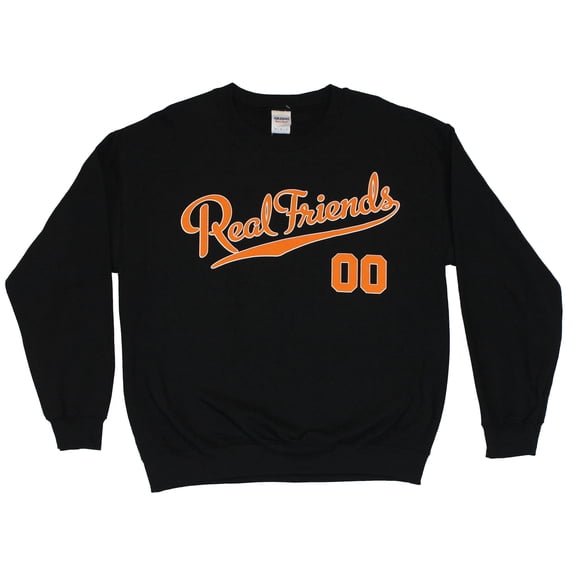 Real Friends Crewneck Sweatshirt - Varsity Style Never Grow up 00 Image (Medium)