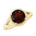 thumbnail image 1 of Rosec Jewels Real Garnet Solitaire Ring for Women, January Birthstone Ring - AAA Grade, 18K Yellow Gold, US 11.00, 1 of 9
