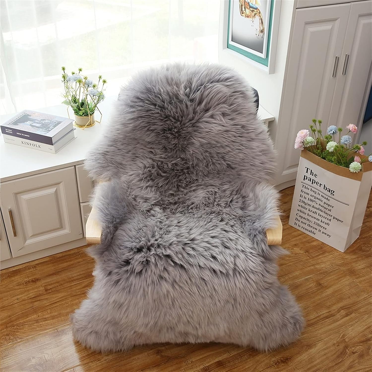 Real Genuine Sheepskin Rug Natural Fur Rug Sheep Skin Rug Full ...