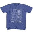 thumbnail image 1 of Real Ghostbusters Blueprints Vintage Royal Children's T-Shirt, 1 of 2