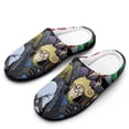 thumbnail image 1 of The Real Ghostbusters Fuzzy Cotton Slippers For Mens Winter Cotton Lightweight Anti-slip Rubber Sole Slippers House Open Back Slippers Closed Toe Slippers, 1 of 9