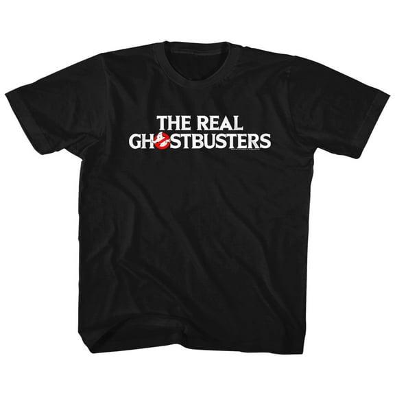 Real Ghostbusters Logo Black Children's T-Shirt